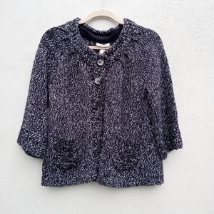 Style & Co Blank White Sweater Petite Medium